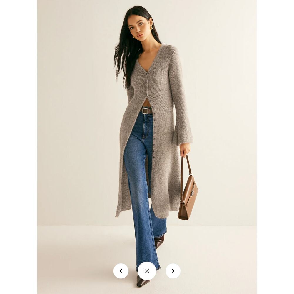 Commense Stacking V-Neck Split Breasted Sweater D… - image 1